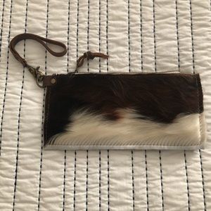 Cow Hide Wristlet {NEW}